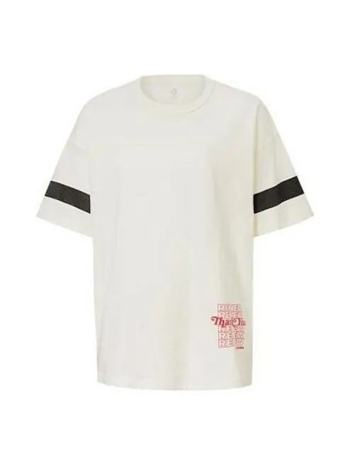 Футболка (WMNS) Converse Renew Alphabet Printing Short Sleeve White — изображение 1 из 4, белый