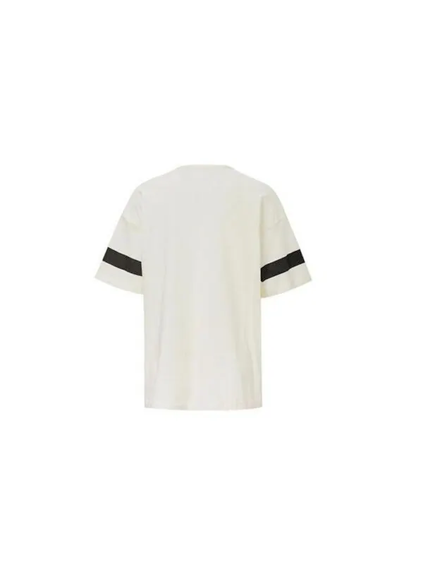 Футболка (WMNS) Converse Renew Alphabet Printing Short Sleeve White — изображение 2 из 4, белый