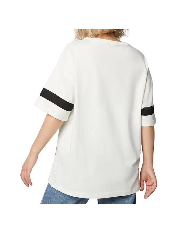 Футболка (WMNS) Converse Renew Alphabet Printing Short Sleeve White — изображение 4 из 4, белый