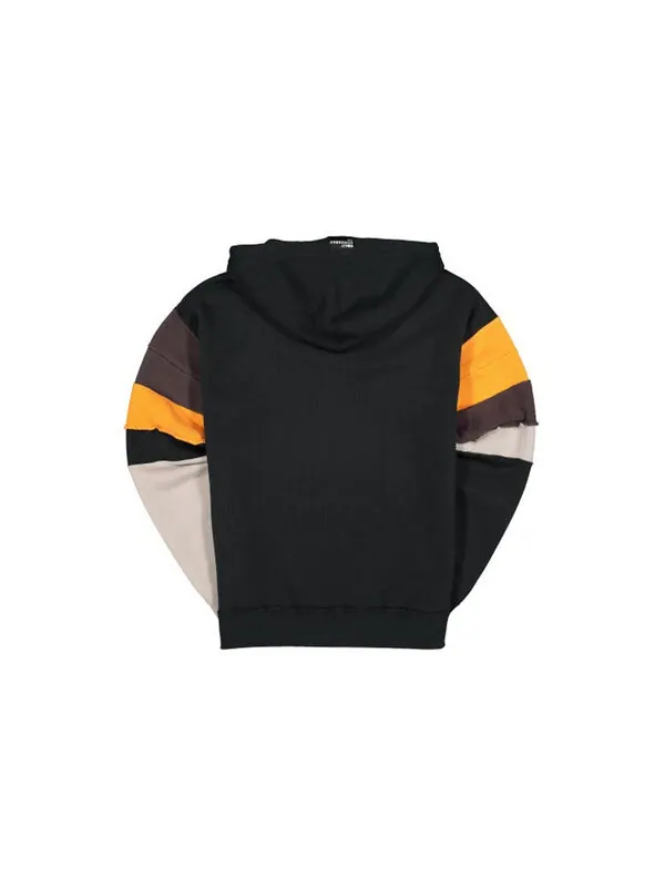 Толстовка Men's Converse x Rokit Pullover Crossover Splicing Black — изображение 2 из 4, черный