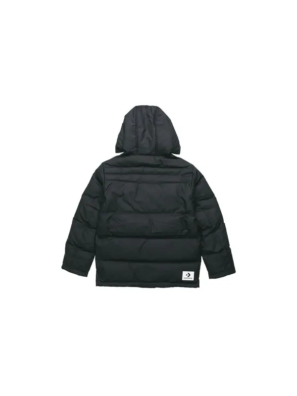 Куртка men's outdoor with down feather jacket black Converse — изображение 2 из 4, черный