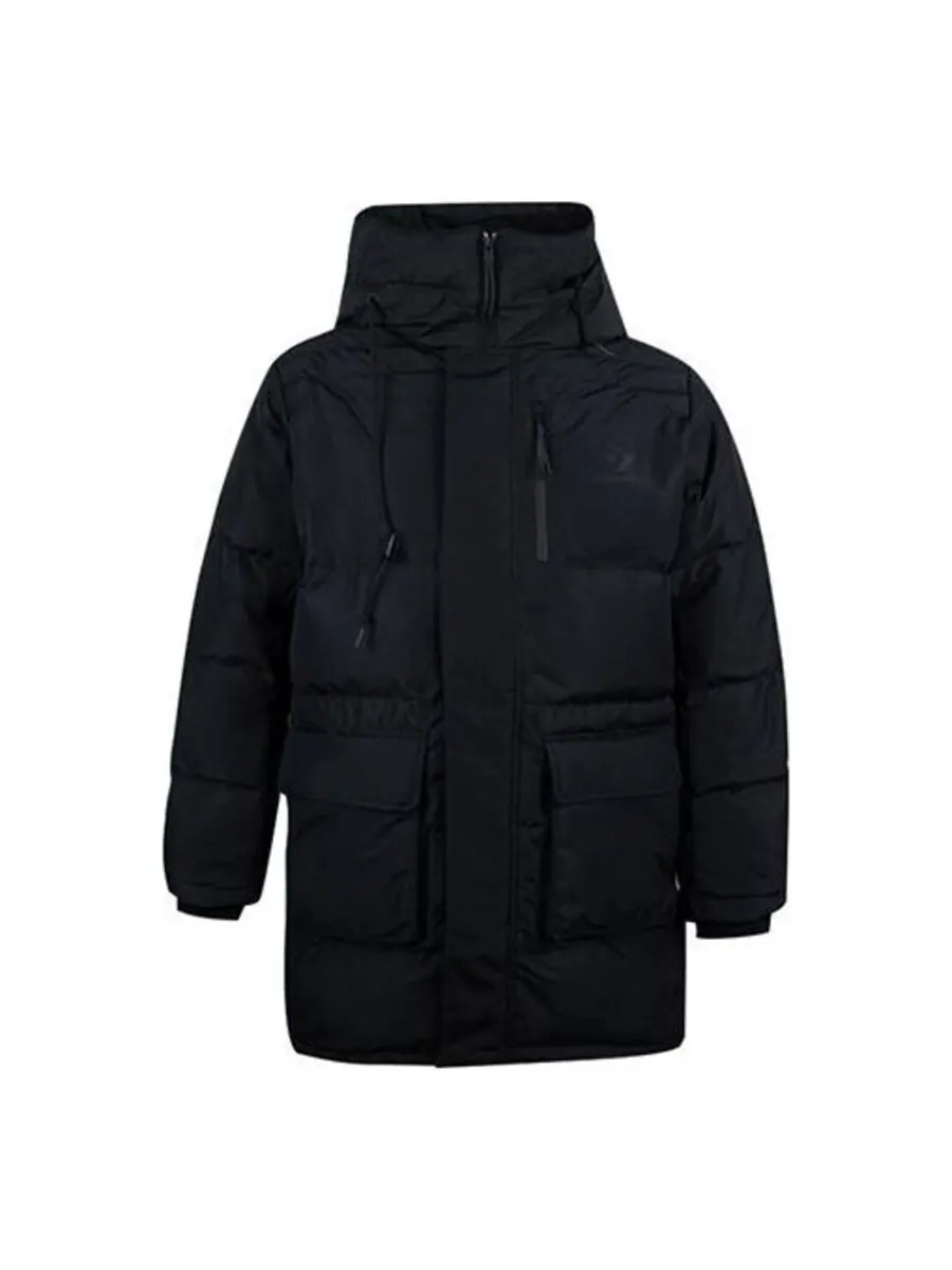Куртка Converse Mid-Length Down Fill Puffer — изображение 1 из 2, черный
