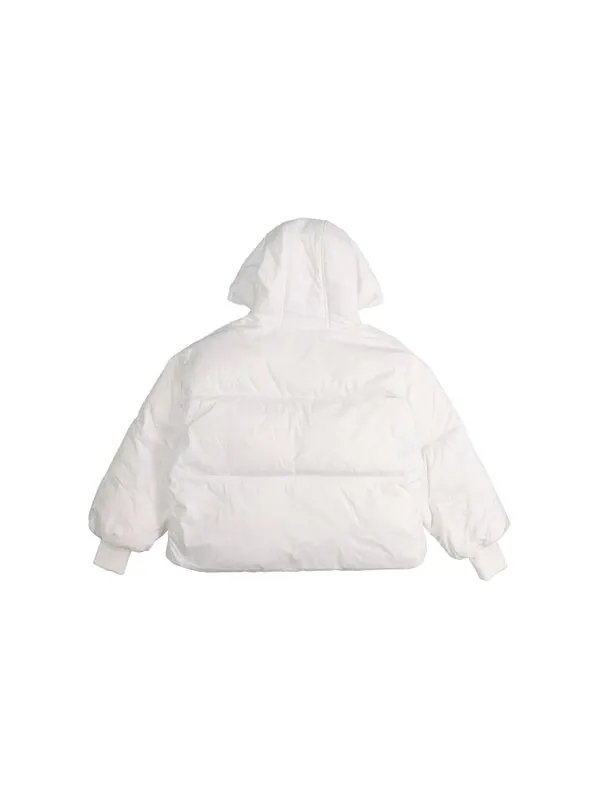 Куртка short down fill puffer hooded jacket 'white' Converse — изображение 2 из 2, белый