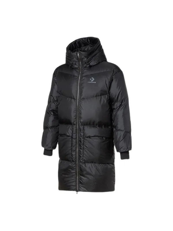 Куртка long down jacket 'black' Converse — изображение 1 из 1, черный