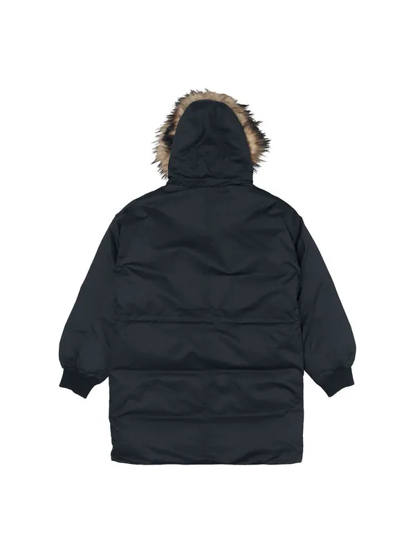 Куртка long down jacket 'black' Converse — изображение 2 из 2, черный