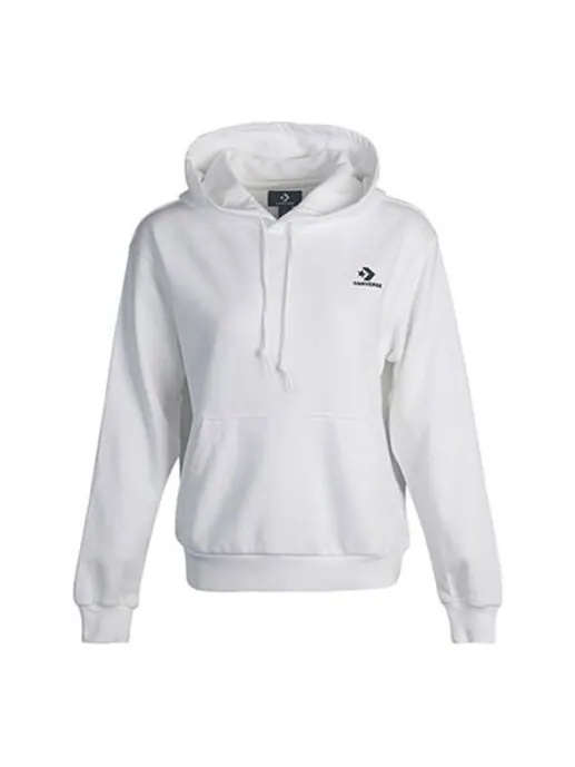 Свитер small logo long-sleeve hooded sweater white Converse