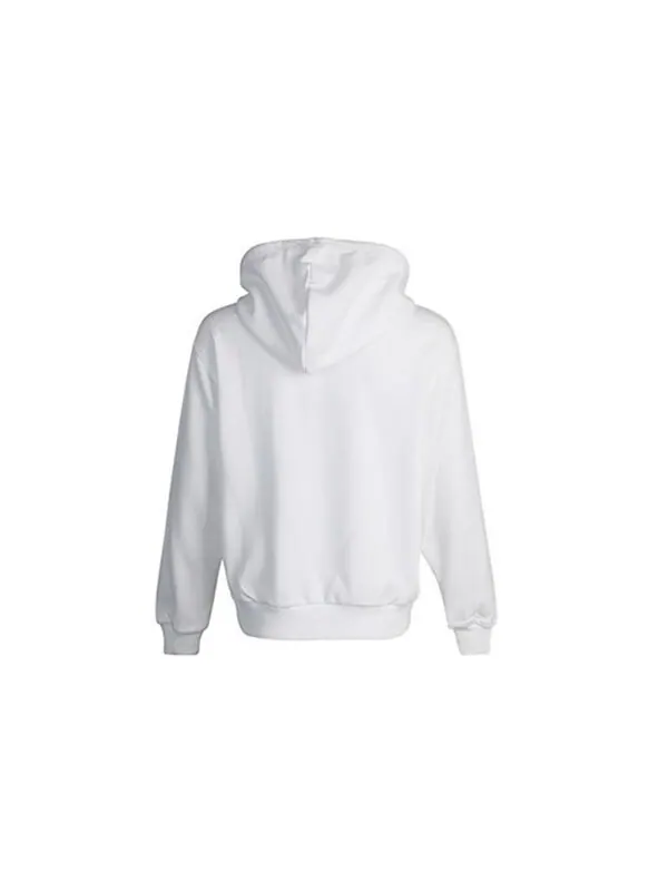 Свитер small logo long-sleeve hooded sweater white Converse — изображение 2 из 4, белый
