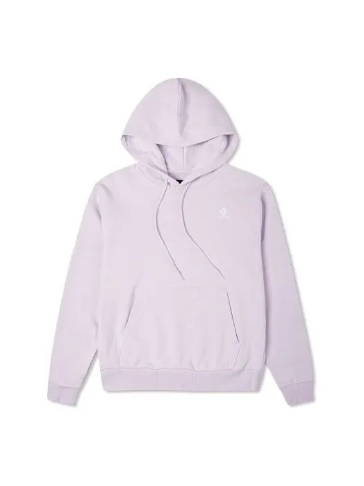 Свитер embroidered solid color hoodie purple Converse