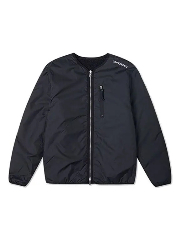 Куртка utility reversible sherpa jacket 'balck' Converse — изображение 1 из 4, черный