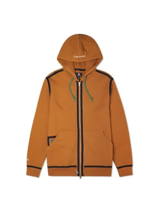 Куртка Converse UTILITY FULL ZIP Hoodie Asia Sizing 'Dark Soba Brown' — изображение 1 из 5