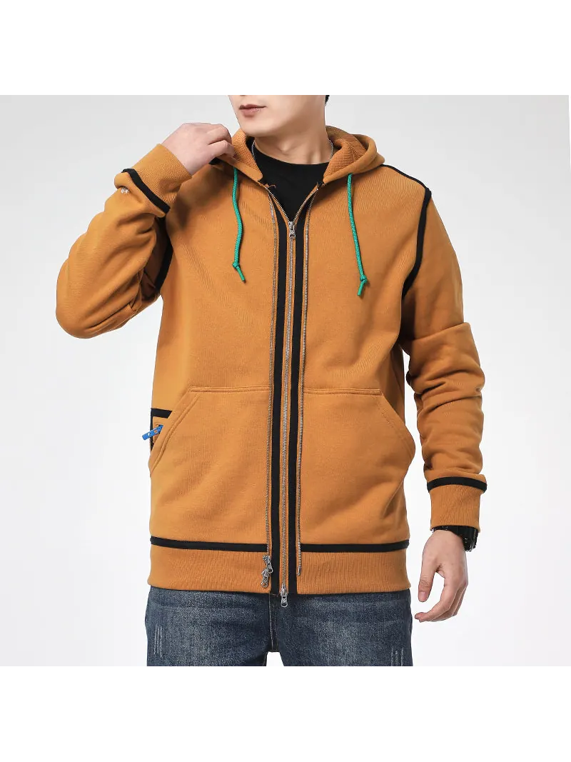 Куртка Converse UTILITY FULL ZIP Hoodie Asia Sizing 'Dark Soba Brown' — изображение 3 из 5
