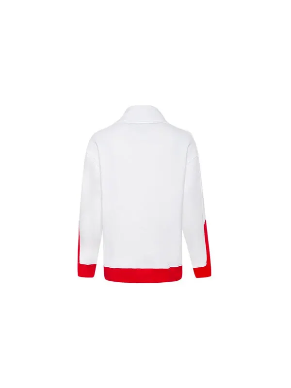 Куртка printed funnel neck sweatshirt 'red' Converse — изображение 2 из 2, красный