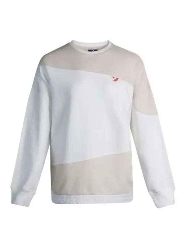 Свитер casual sweatshirt 'white pink' Converse
