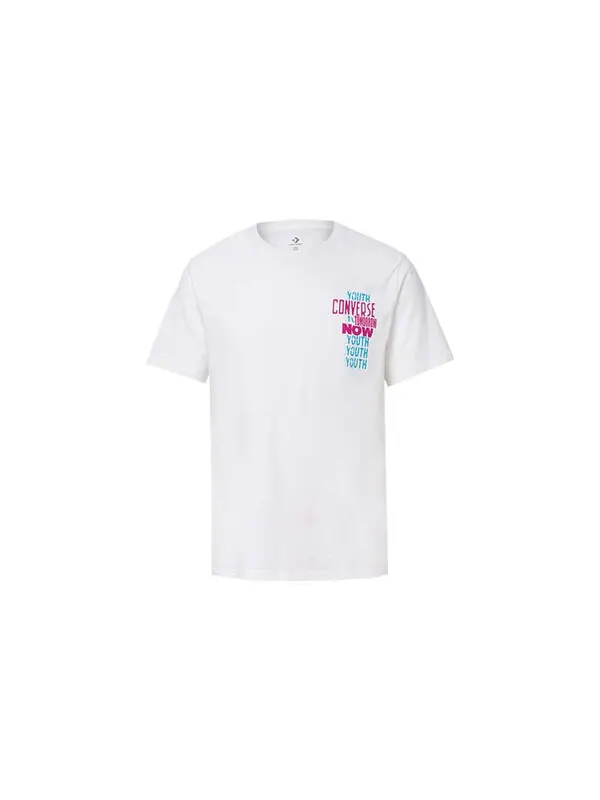Футболка youth now t-shirt 'white' Converse — изображение 2 из 3, белый