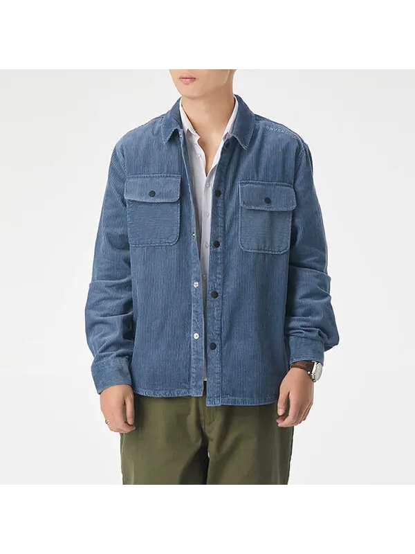 Куртка overhead shirt jacket 'lakeside blue' Converse — изображение 3 из 4, синий
