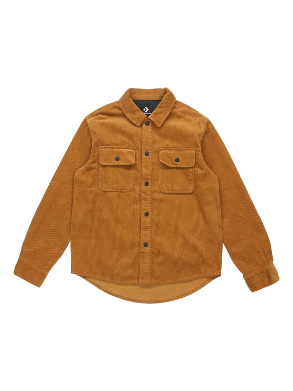 Куртка overhead shirt jacket 'brown' Converse — изображение 1 из 4, коричневый