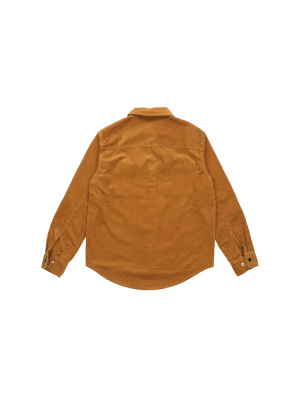 Куртка overhead shirt jacket 'brown' Converse — изображение 2 из 4, коричневый