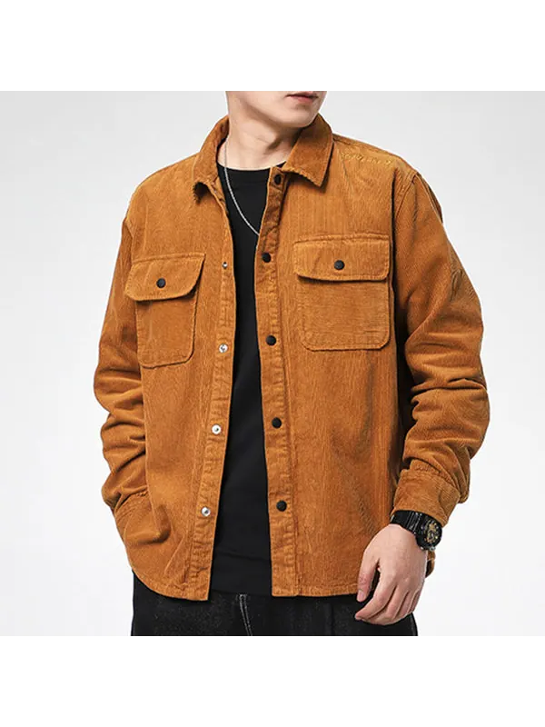Куртка overhead shirt jacket 'brown' Converse — изображение 3 из 4, коричневый