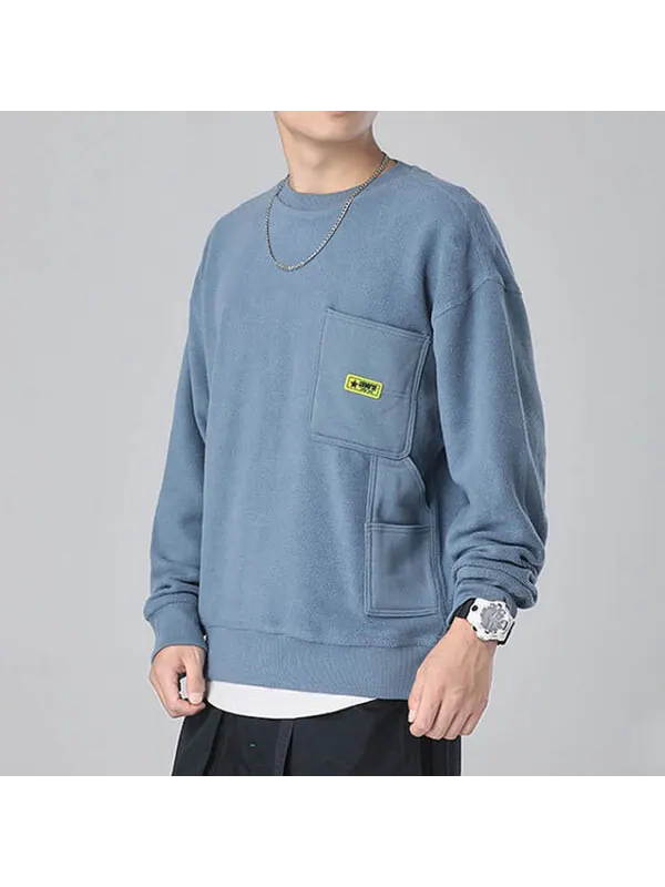 Свитер carpenter crew pullover sweater 'lakeside blue' Converse — изображение 2 из 3, синий