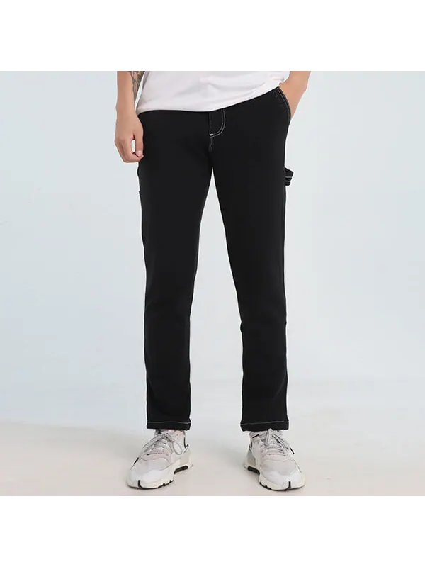 Брюки waist carpenter cargo pants 'black' Converse — изображение 3 из 4, черный