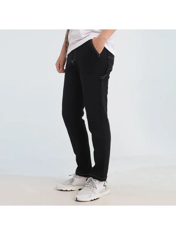 Брюки waist carpenter cargo pants 'black' Converse — изображение 4 из 4, черный