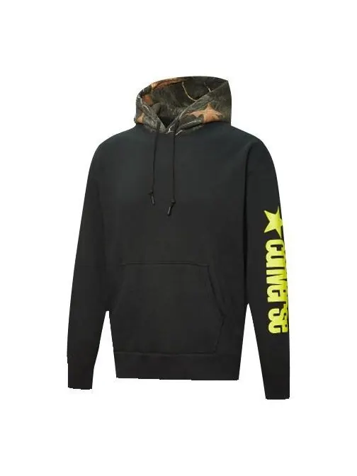 Толстовка Men's Converse Contrasting Colors Printing Black — изображение 1 из 2, черный