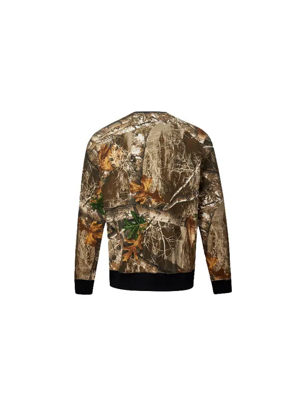 Толстовка Men's Converse Retro Pattern Logo Printing Round Neck Pullover Camouflage — изображение 2 из 4, камуфляж