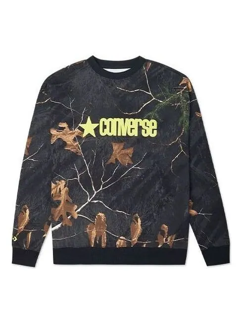 Свитер realtree printed crew neck sweatshirt 'black' Converse
