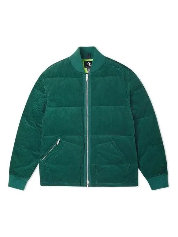 Куртка corduroy jacket 'green' Converse — изображение 1 из 3, зеленый