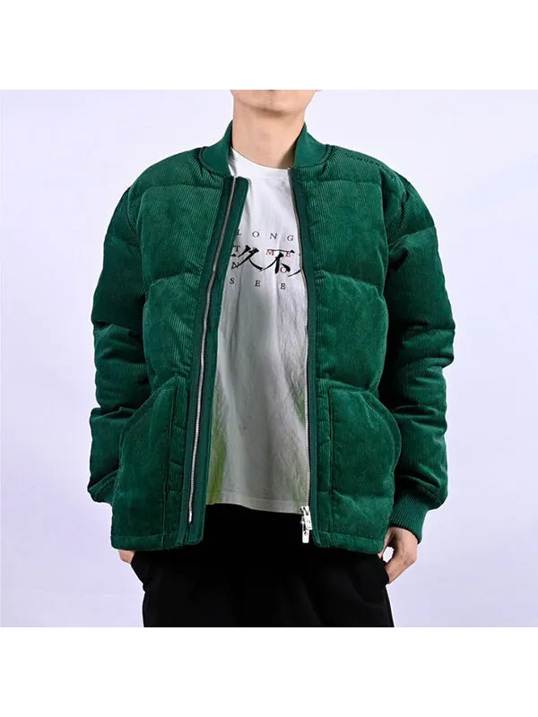 Куртка corduroy jacket 'green' Converse — изображение 3 из 3, зеленый
