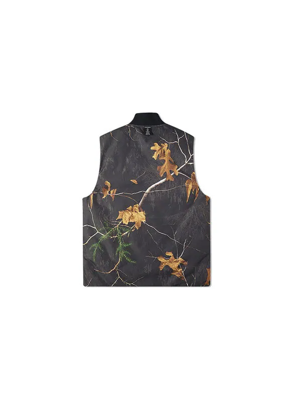 Жилет realtree printed reversible down vest 'black' Converse — изображение 2 из 3, черный