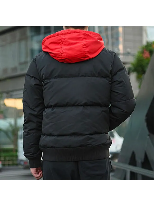 Куртка court down bomber jacket 'black red' Converse — изображение 4 из 4, черный/красный