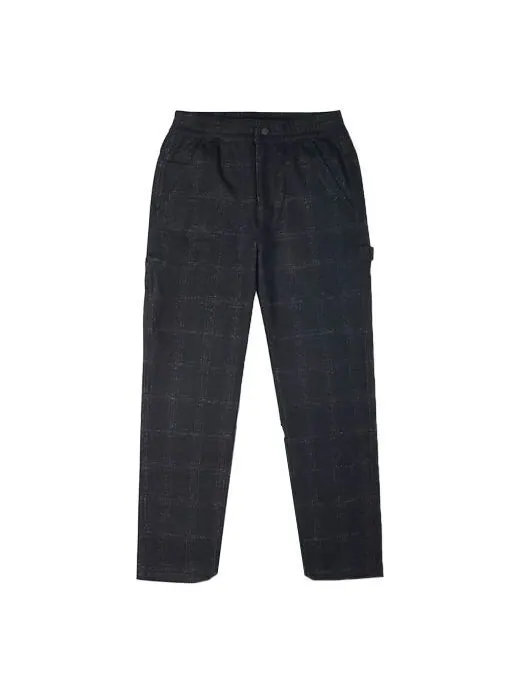 Брюки wool carpenter pants plaid 'black' Converse
