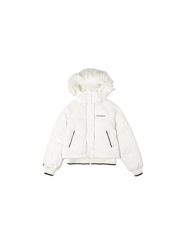 Куртка convertible long down jacket 'white' Converse — изображение 3 из 4, белый