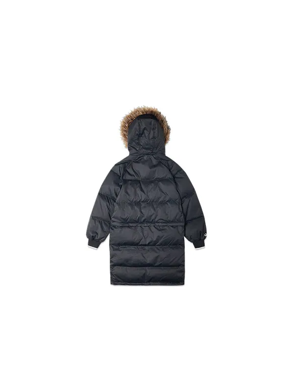 Куртка convertible long down jacket 'black' Converse — изображение 2 из 2, черный
