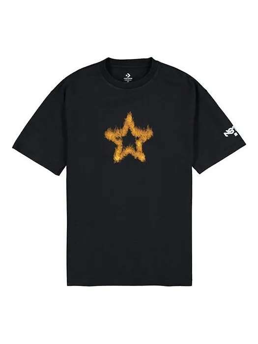 Футболка x asap nast short sleeve t-shirt 'black' Converse — изображение 1 из 4, черный