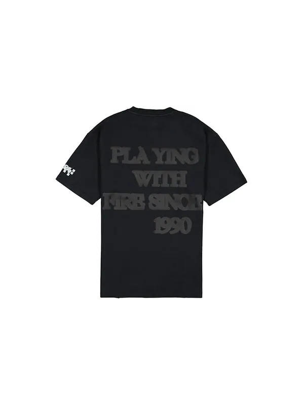 Футболка x asap nast short sleeve t-shirt 'black' Converse — изображение 2 из 4, черный