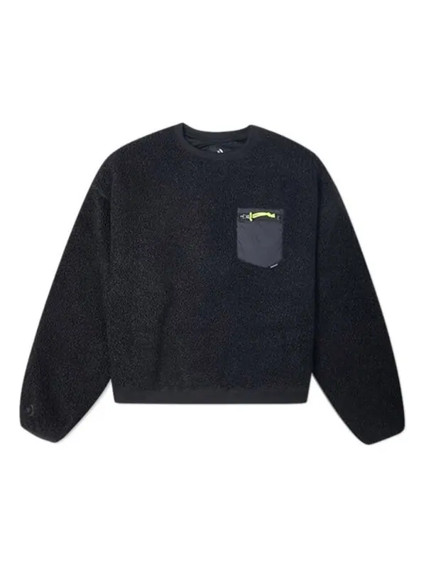 Свитер loose short sweater 'black' Converse
