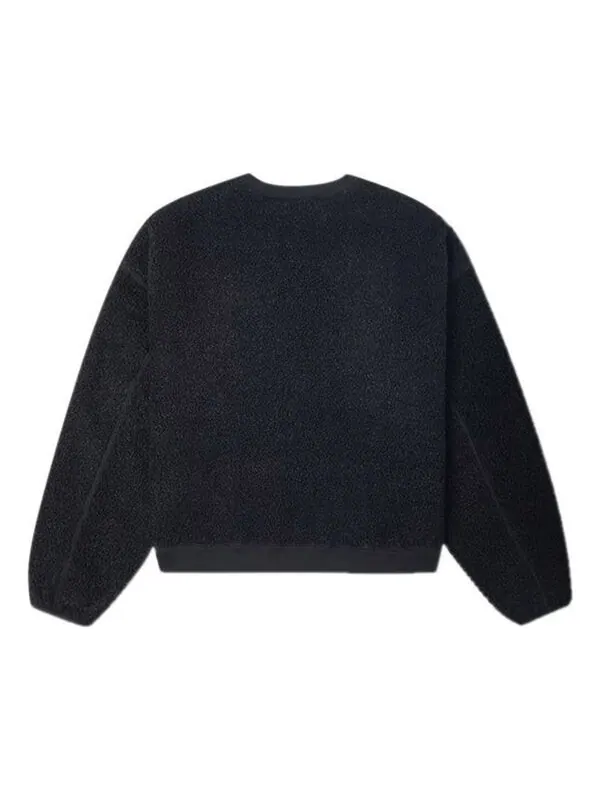 Свитер loose short sweater 'black' Converse — изображение 2 из 2, черный