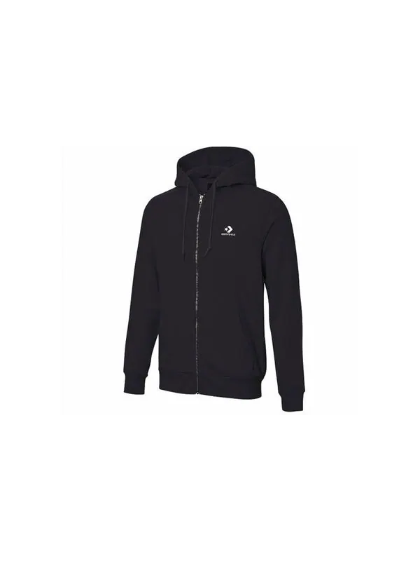 Толстовка Men's Converse Casual Sports Breathable Jacket Black — изображение 3 из 4, черный