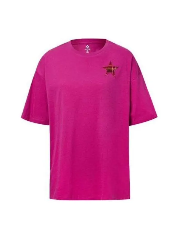 Футболка casual t-shirt 'purple' Converse — изображение 1 из 2, фиолетовый