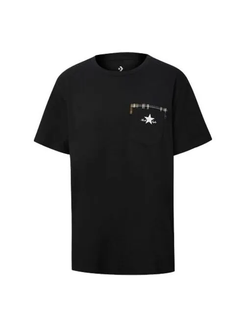 Футболка Converse Pocket Round Neck Short Sleeve Black — изображение 1 из 3, черный
