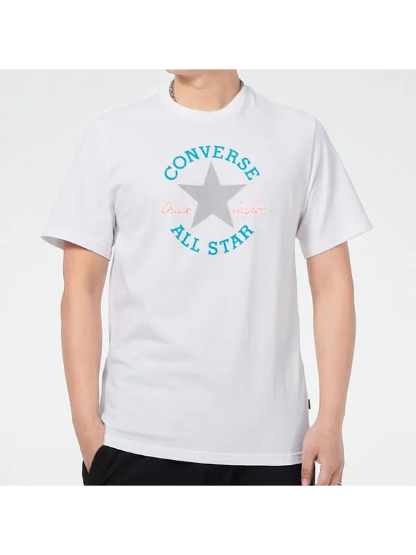 Футболка slogan logo short-sleeve tee men white Converse — изображение 3 из 4, белый