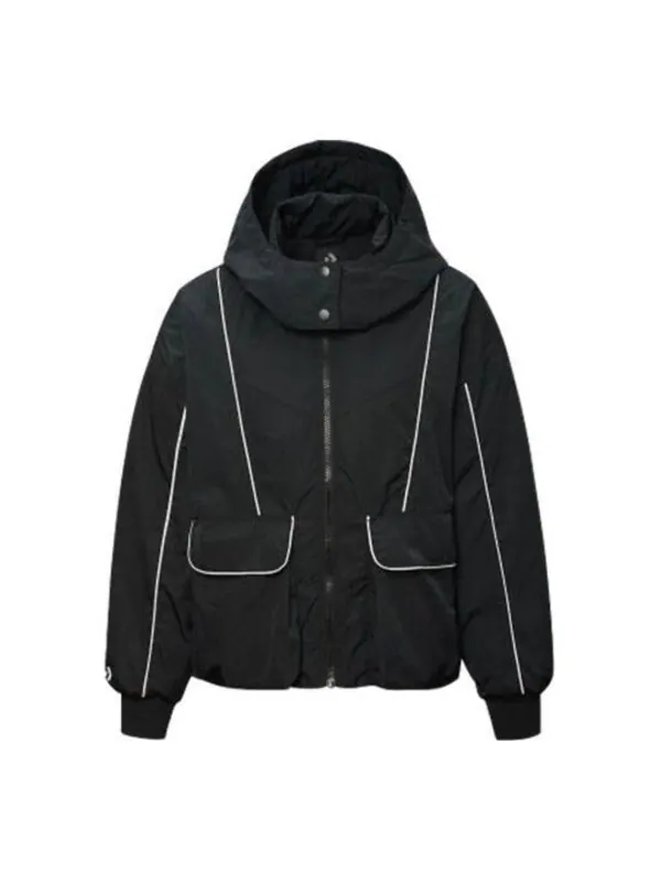 Куртка casual down jacket 'black' Converse — изображение 1 из 2, черный