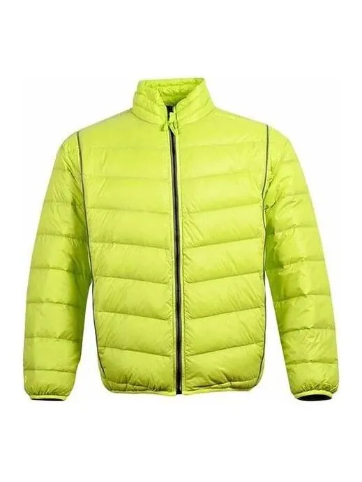 Куртка stand collar light puffer jacket 'fluorescent green' Converse — изображение 1 из 3, зеленый