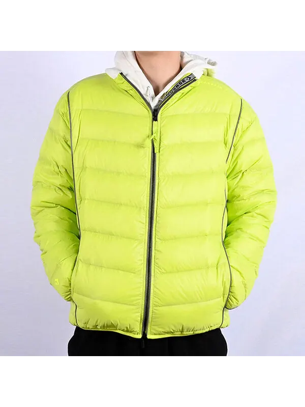 Куртка stand collar light puffer jacket 'fluorescent green' Converse — изображение 3 из 3, зеленый
