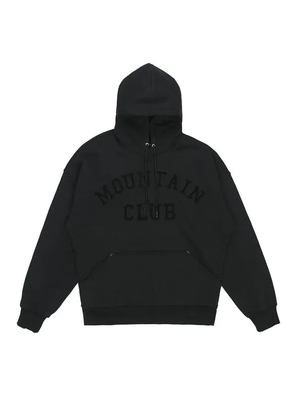 Толстовка mountain club hoodie 'black' Converse — изображение 1 из 2, черный