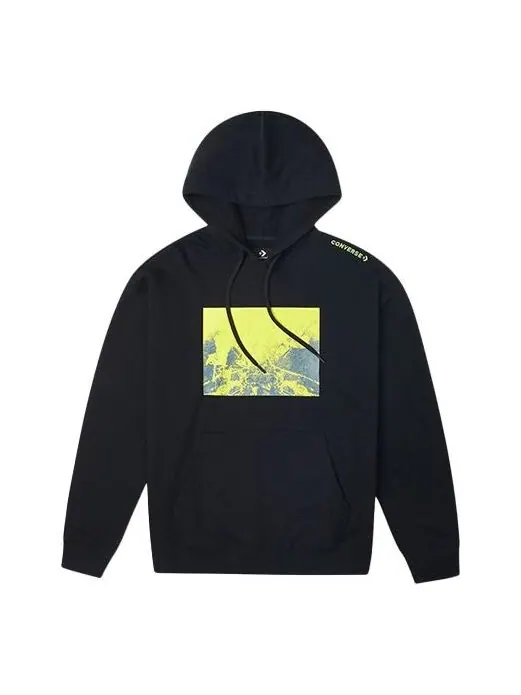 Толстовка Men's Converse Printing Sports Fleece Lined Black — изображение 1 из 3, черный