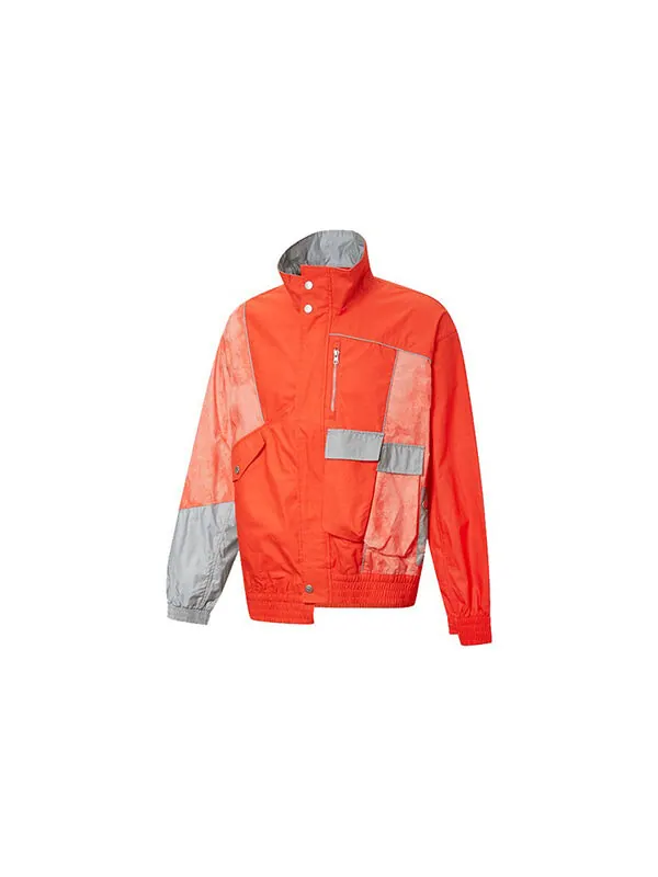 Куртка men's x feng chen wang crossover splicing contrasting colors casual sports jacket orange Converse — изображение 3 из 4