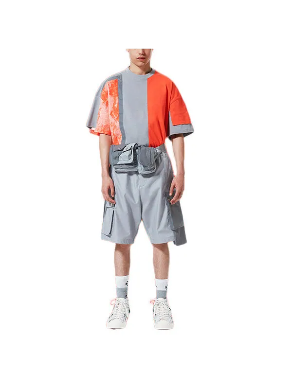 Футболка men's x fcw crossover contrasting colors short sleeve red Converse — изображение 3 из 3, красный